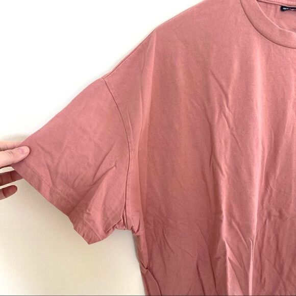 ASOS design over sized pink short sleeve shirt medium - Picture 2 of 5
